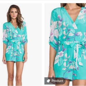 Yumi Kim silk green Liz romper